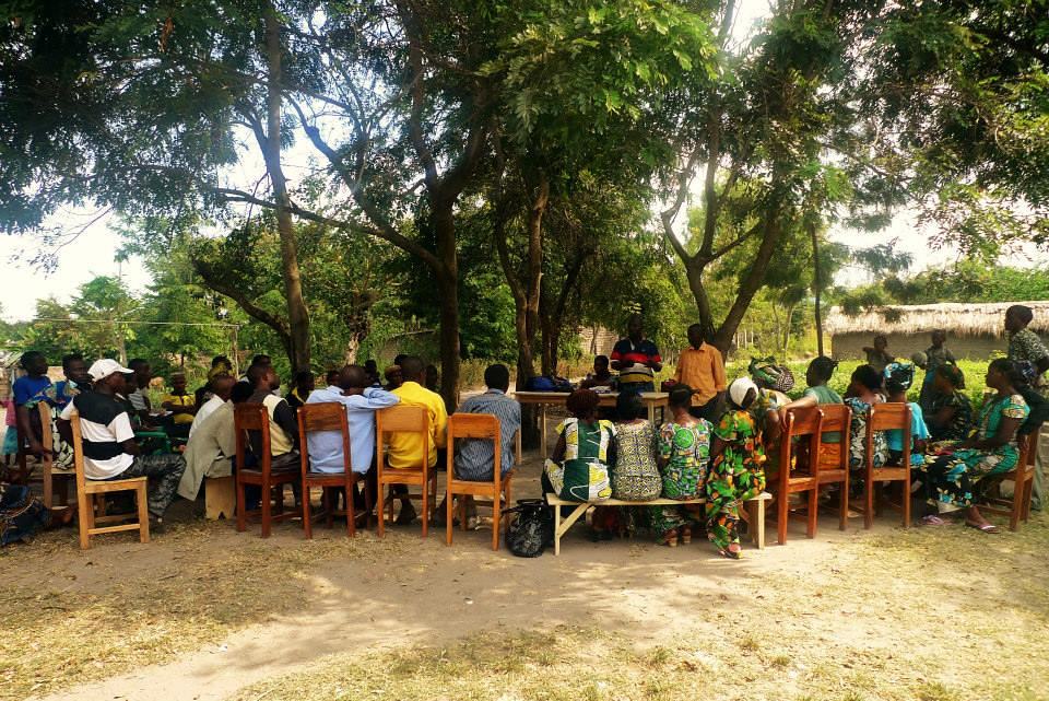 Un groupe de répondants lors de l’enquête, Sud-Kivu, mai 2017