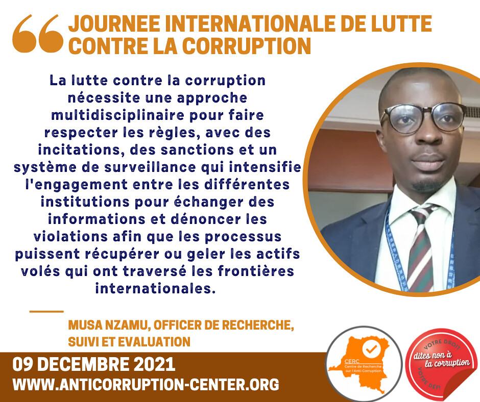 CERC poster for International Anti-Corruption Day 2021
