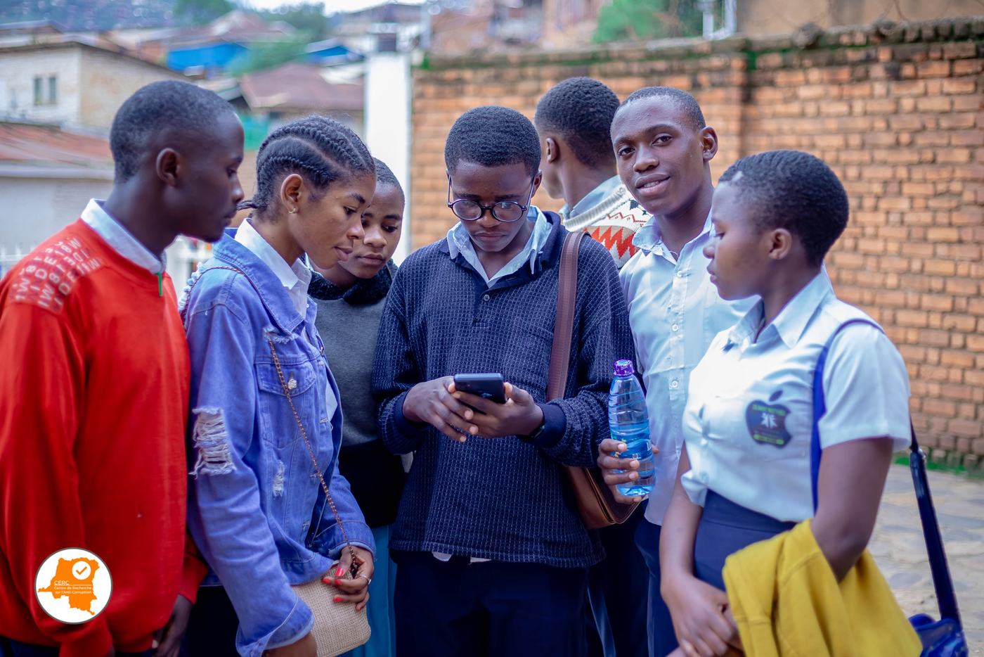 Des élèves lors d’une formation de moniteurs scolaires, novembre 2022