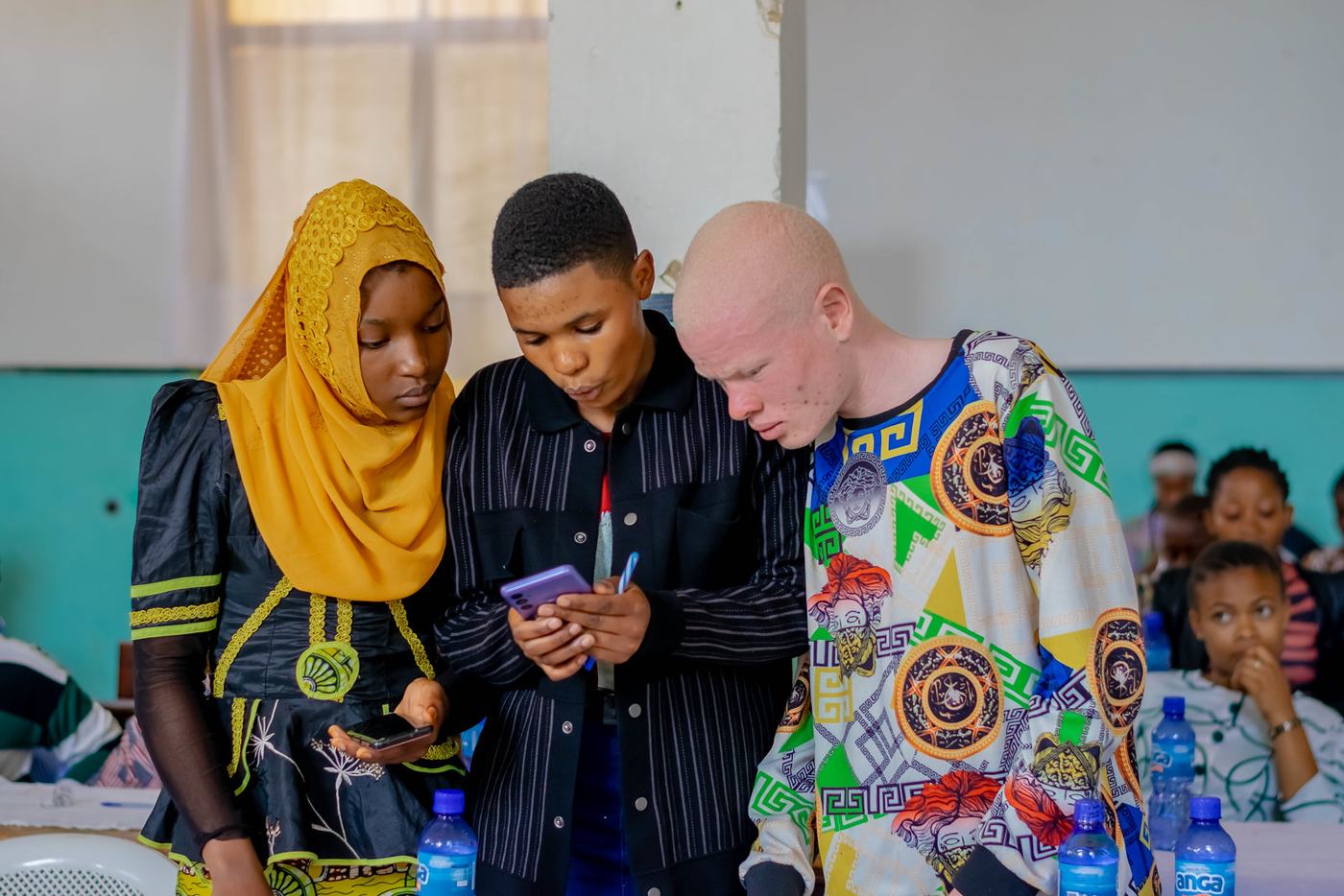 Students at a training of school monitors, November 2022