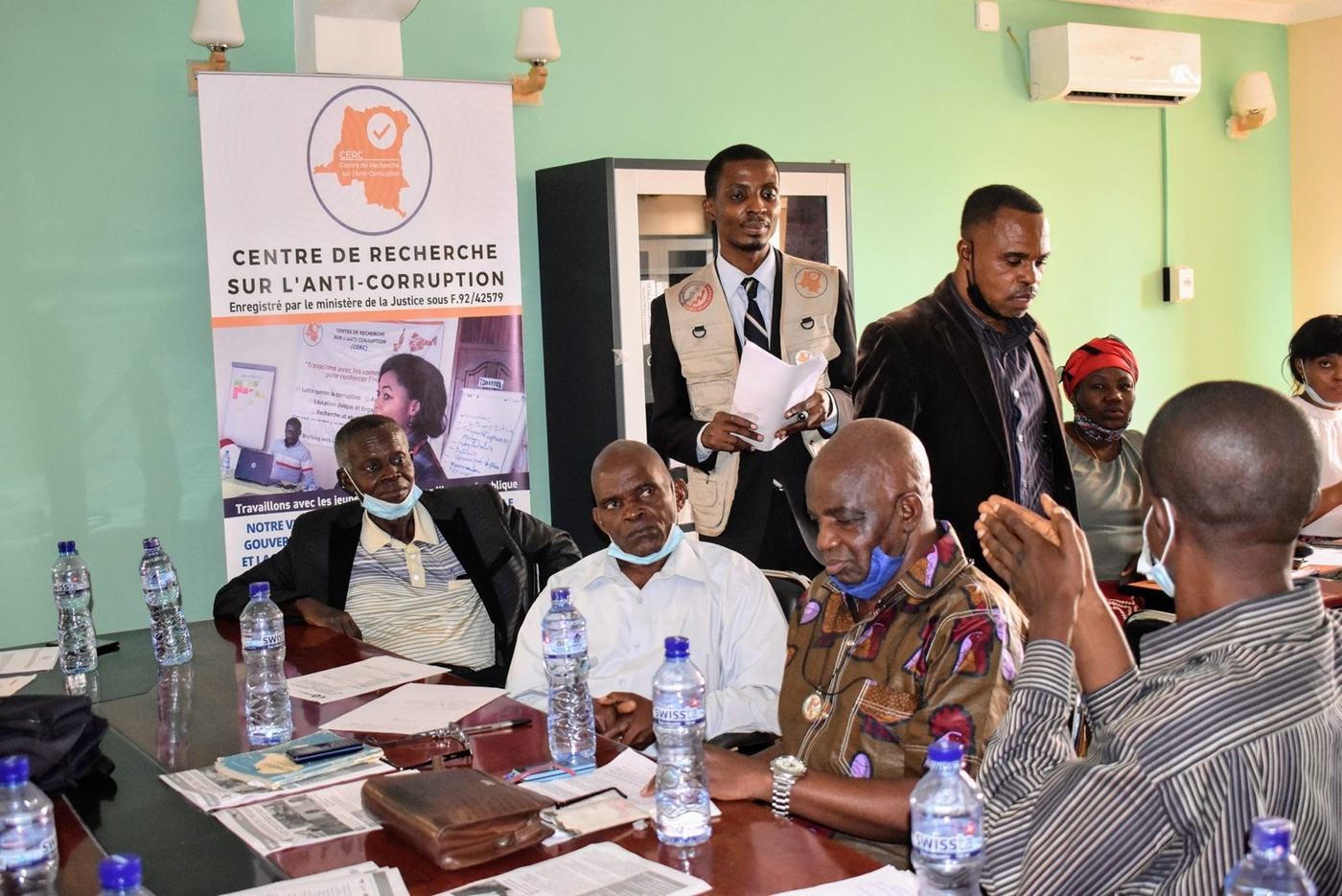 Senior education officials during a consultative workshop in Kinshasa