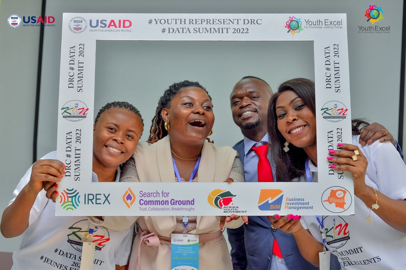 Participants at the Youth Represent DRC Data Summit 2022