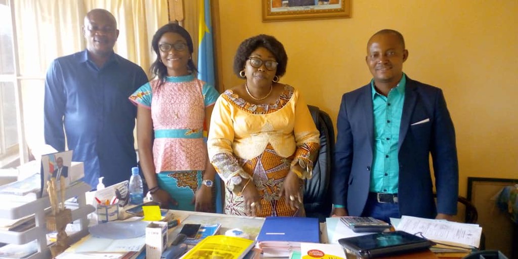 A meeting of CERC with the provincial Ministry and Directorate of Education in Bukavu