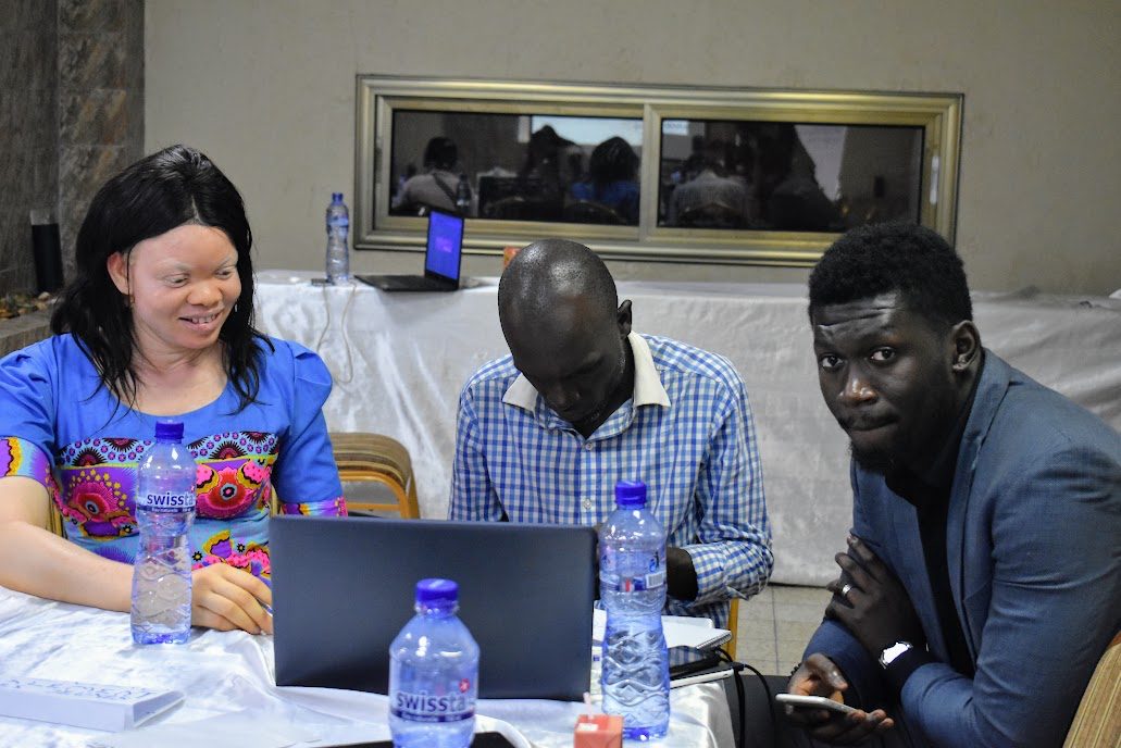 Participants to the Youth Excel project during a training in Kinshasa