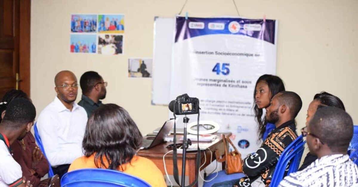ICON Kinshasa lance un projet à impact rapide, réintégrant 45 jeunes marginalisés et sans emploi à Kinshasa.
